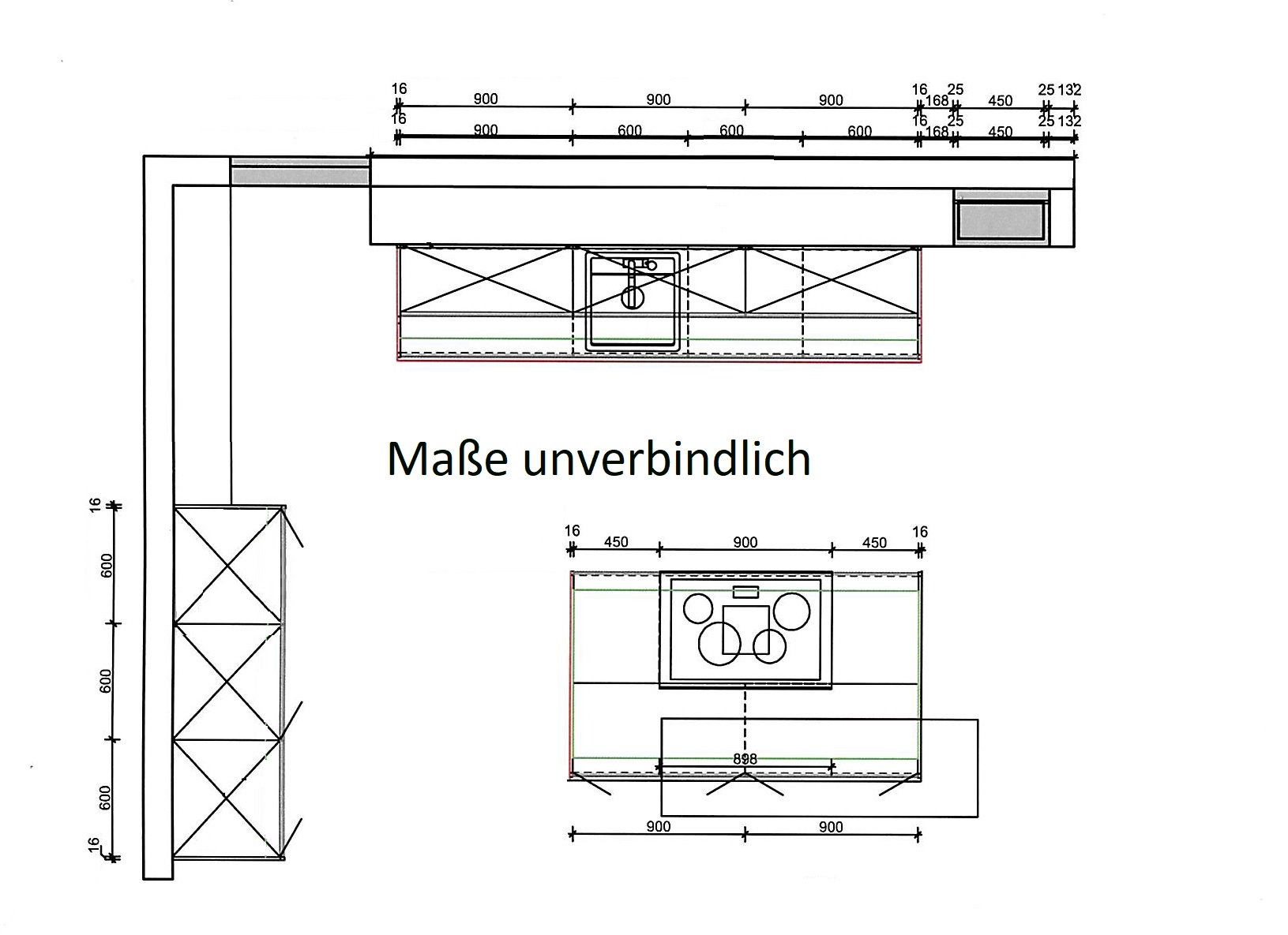 Einbauküche Felicitas Vito 